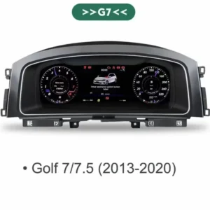 12.3‘’ Lcd Digital Dashboard Cluster For VW Golf7 MK7 2013-2020 Years Ntg4.5 Auto Radio Instrument Panel Cockpit